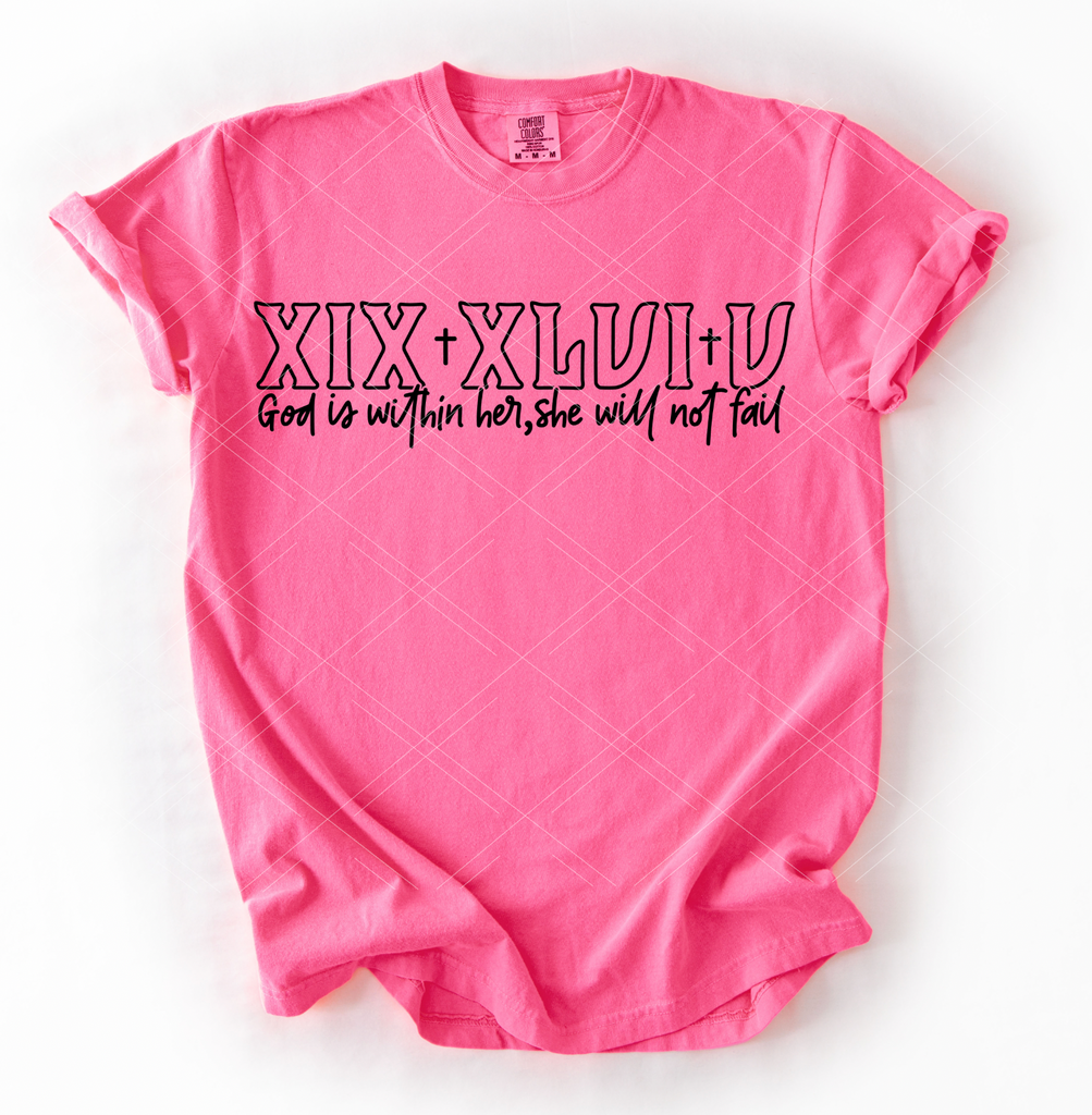 God is within her She will not Fail- Prints Only