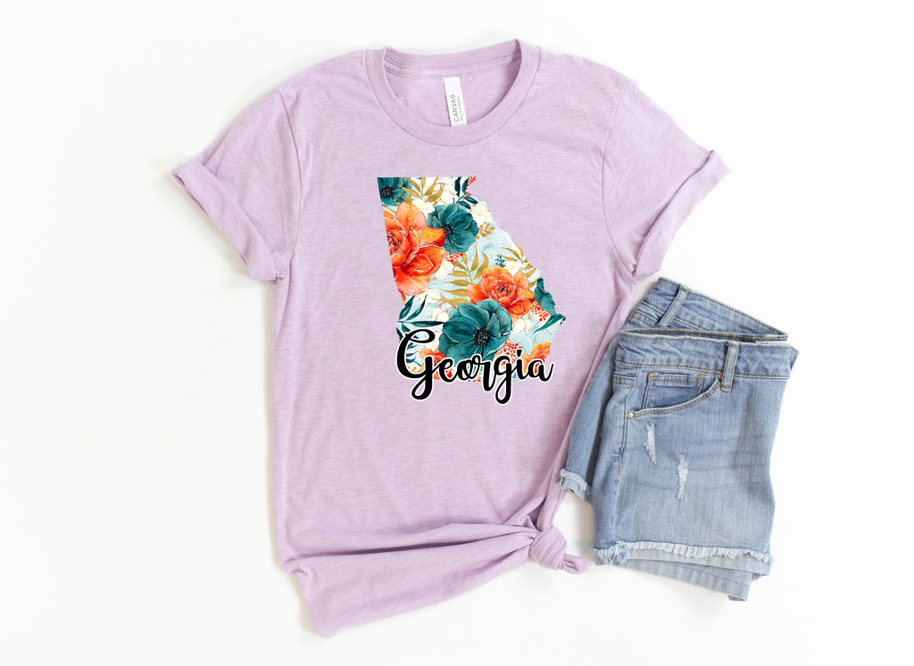 Floral state outline-Georgia