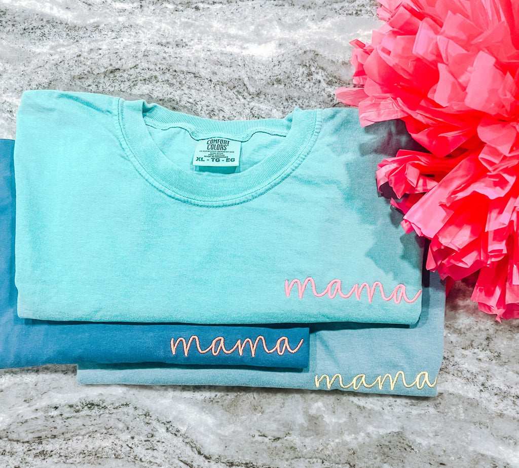 Mama embroidered T- Shirt