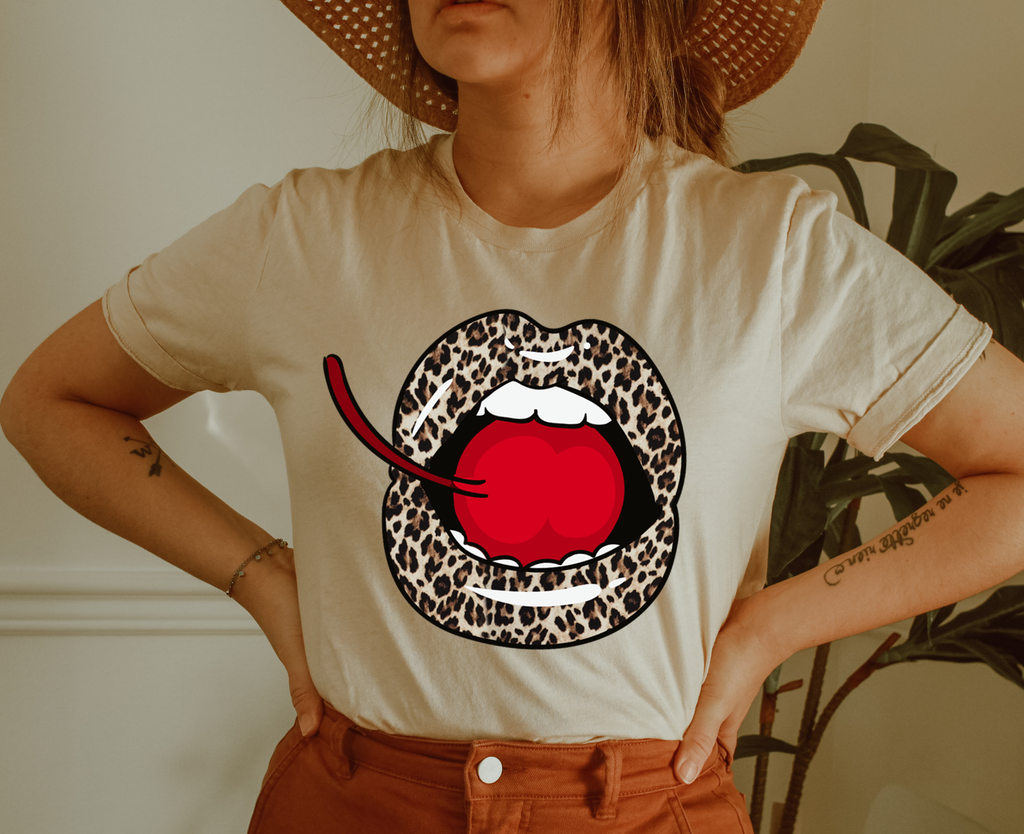 Leopard Lips with Cherry