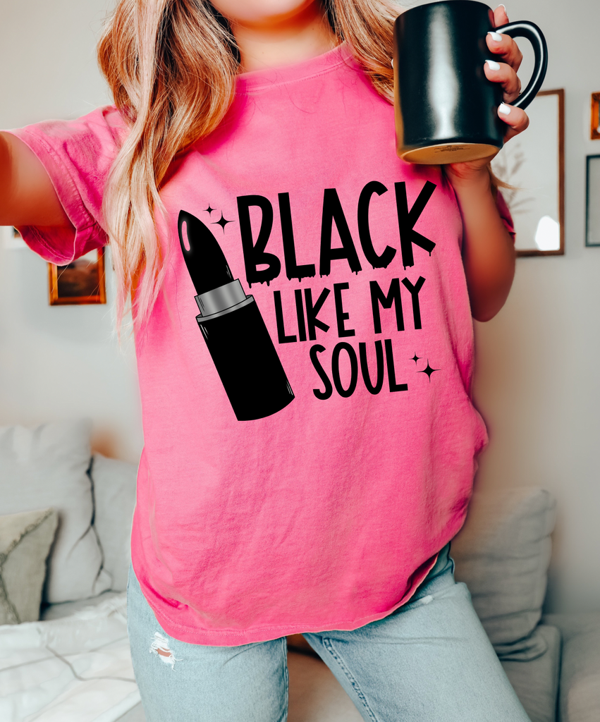 Black Like My Soul- Puff Print