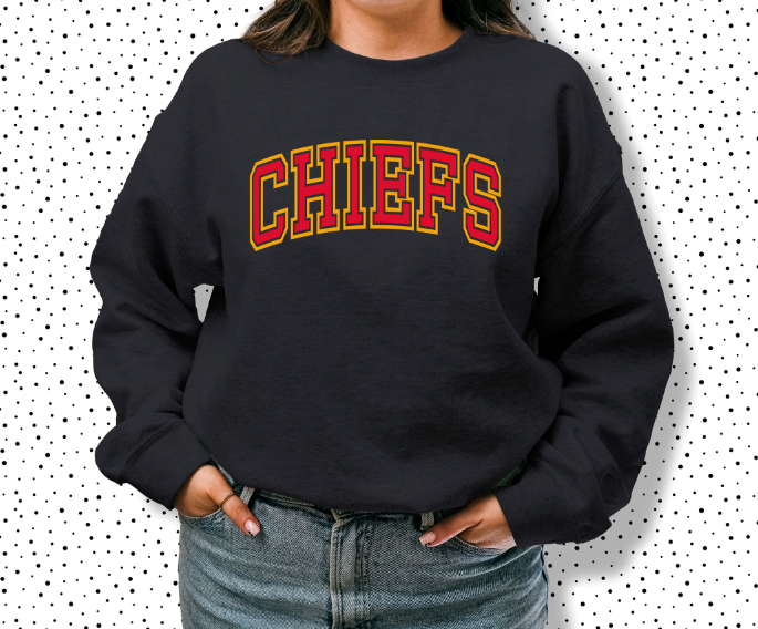 Chiefs Collection- 1/2 Puff Print | Anything You Can Screen, We Can ...