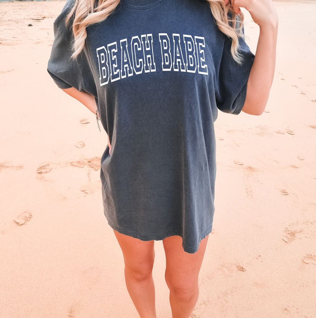 BEACH BABE VARSITY PUFF