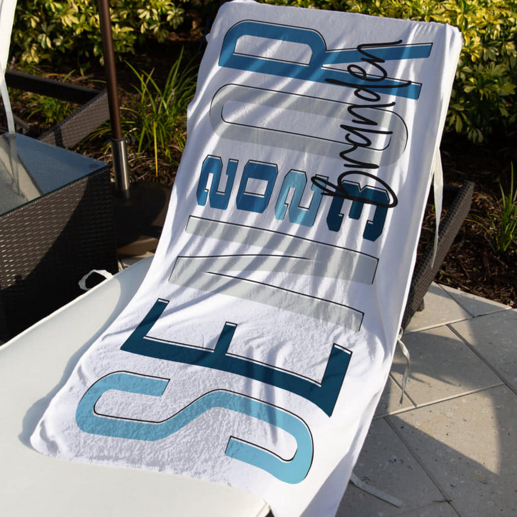 Senior 2023 Personalized Beach Towel