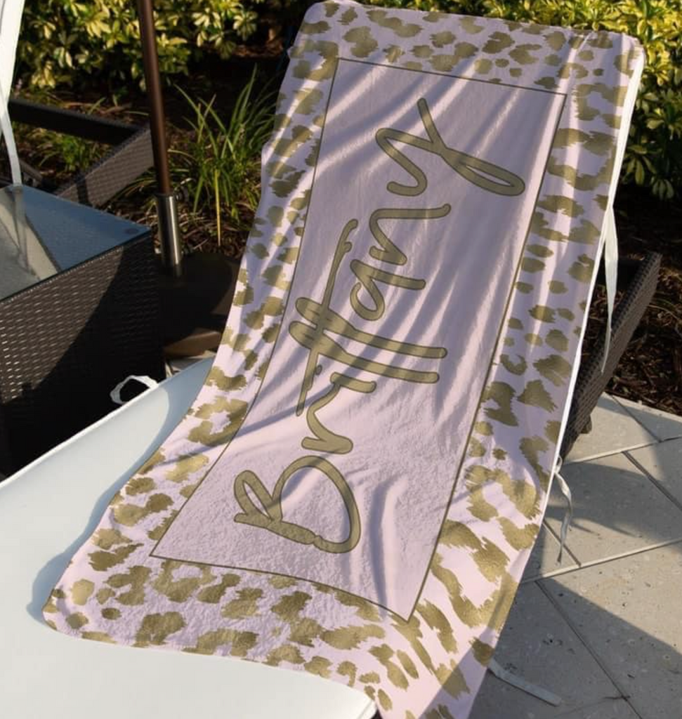Sassy Cheetah Beach Towel