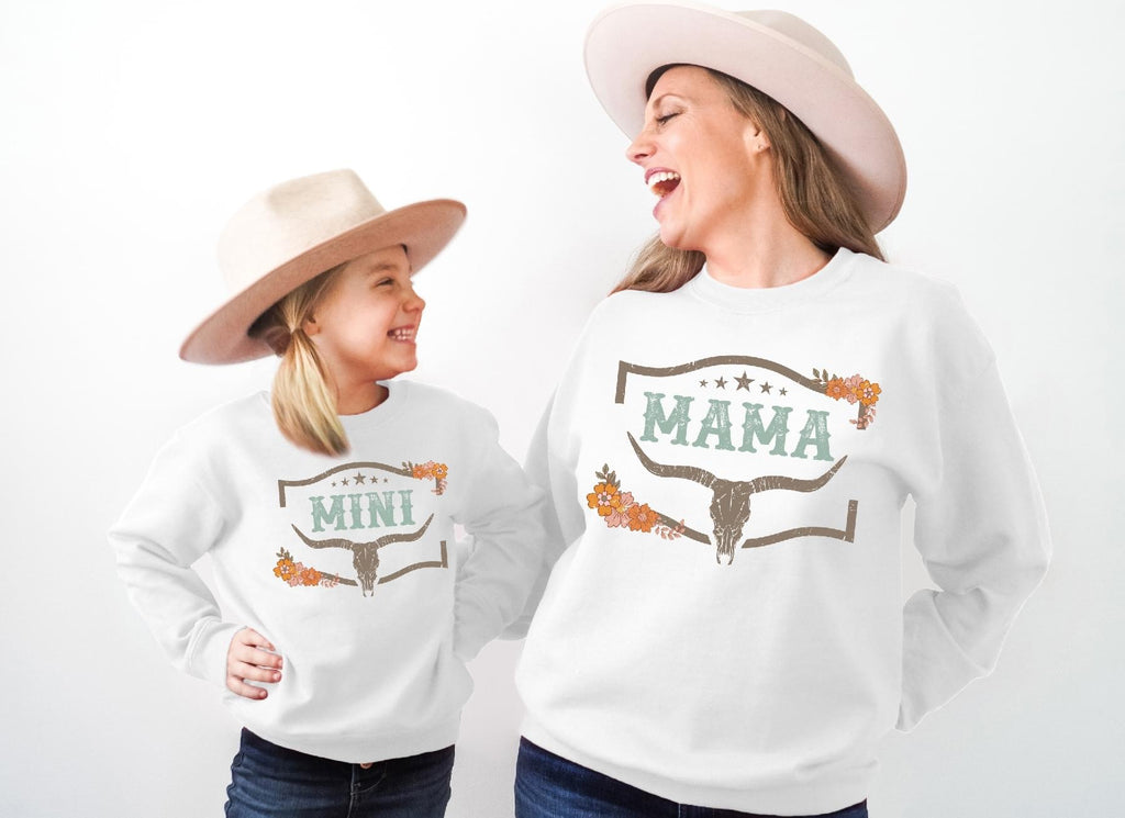 Mama and Mini Steer-head